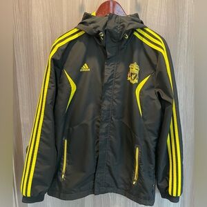 Adidas LIVERPOOL FC Soccer Training Hooded Climaproof Track Jacket